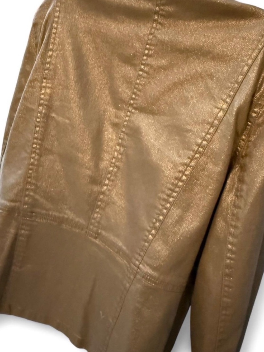 Chico's Platinum Denim Jacket (1 - S/M) - Picture 6 of 9
